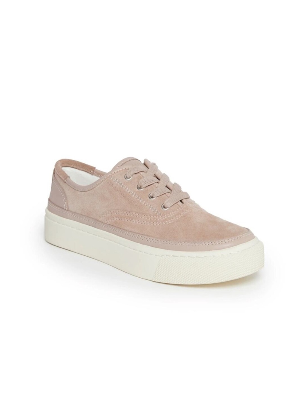 NEW AllSaints Bella Suede Low Top Sneakers Dirty Pink Size 10 US 40 EU